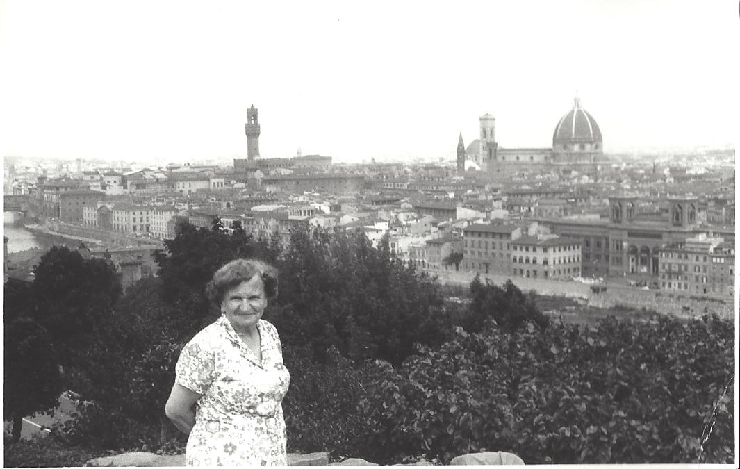22. Helena Czernek we Florencji, 1974.