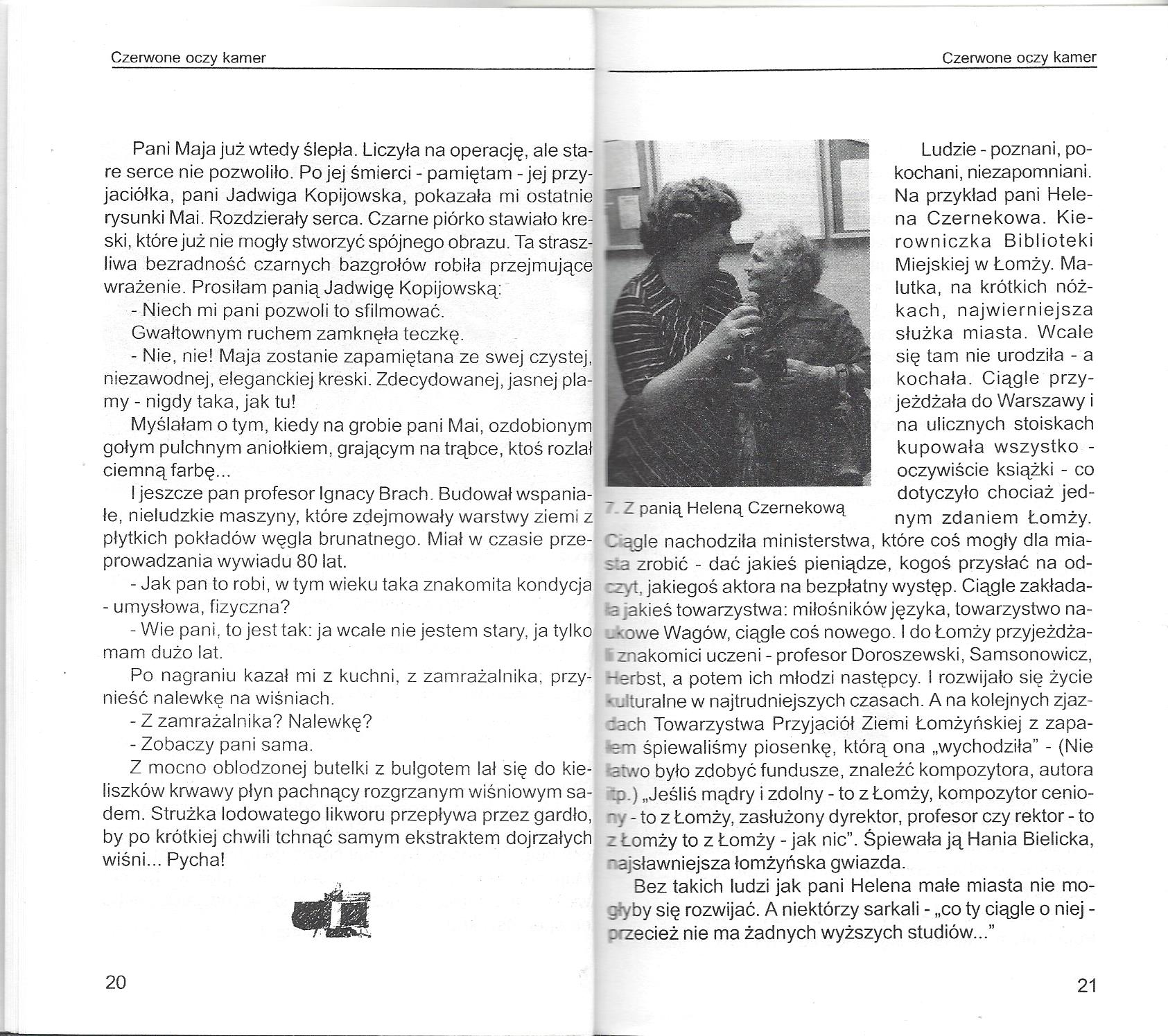 36. Halina Miroszowa – „Czerwone oczy kamer”, Warszawa 2000.