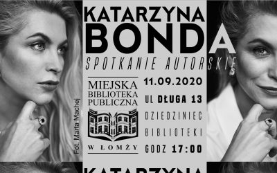 Katarzyna Bonda – spotkanie autorskie – 11 września