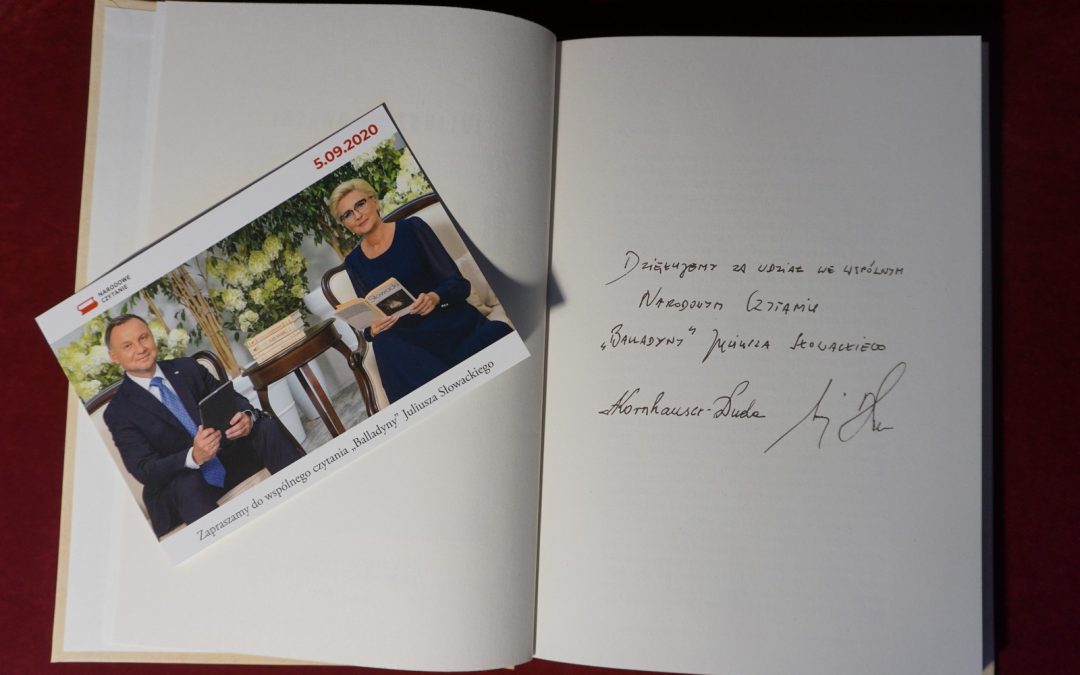 Narodowe Czytanie 2020 – podziękowanie Prezydenta RP Andrzeja Dudy