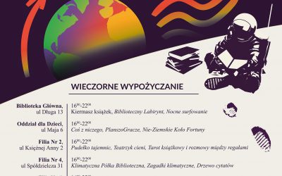 Biblioteka dla Klimatu. MBP w Łomży 10 października czynna od godziny 16.00 do 22.00!