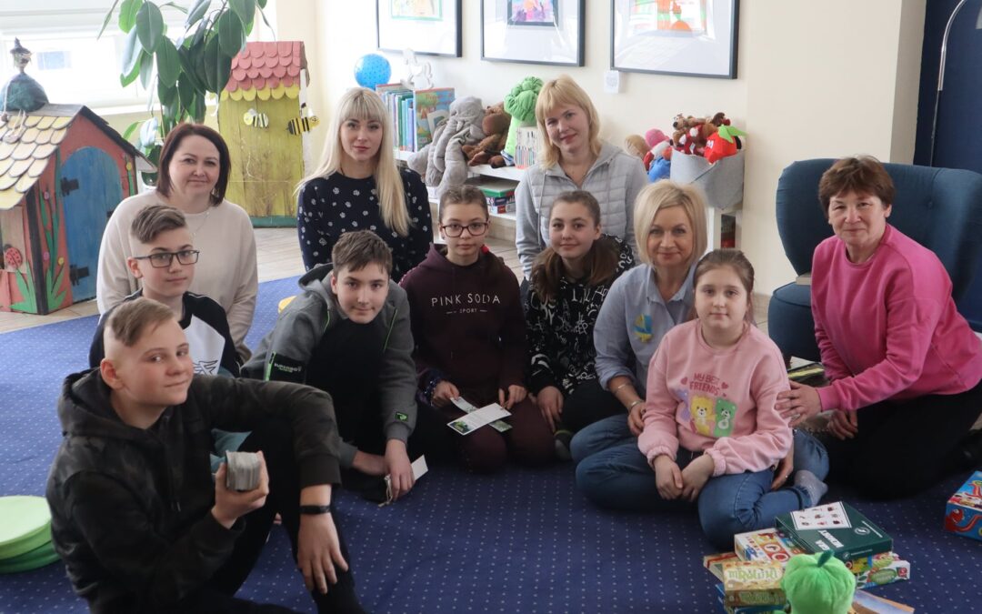 Goście z Ukrainy w Oddziale dla Dzieci naszej biblioteki
