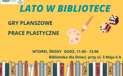 Lato w Bibliotece 2022 r. – propozycje Oddziału dla Dzieci