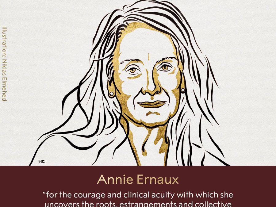 Annie Ernaux – laureatką Literackiej Nagrody Nobla 2022