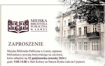 Zaproszenie na szkolenie z kreatywnych form promocji czytelnictwa