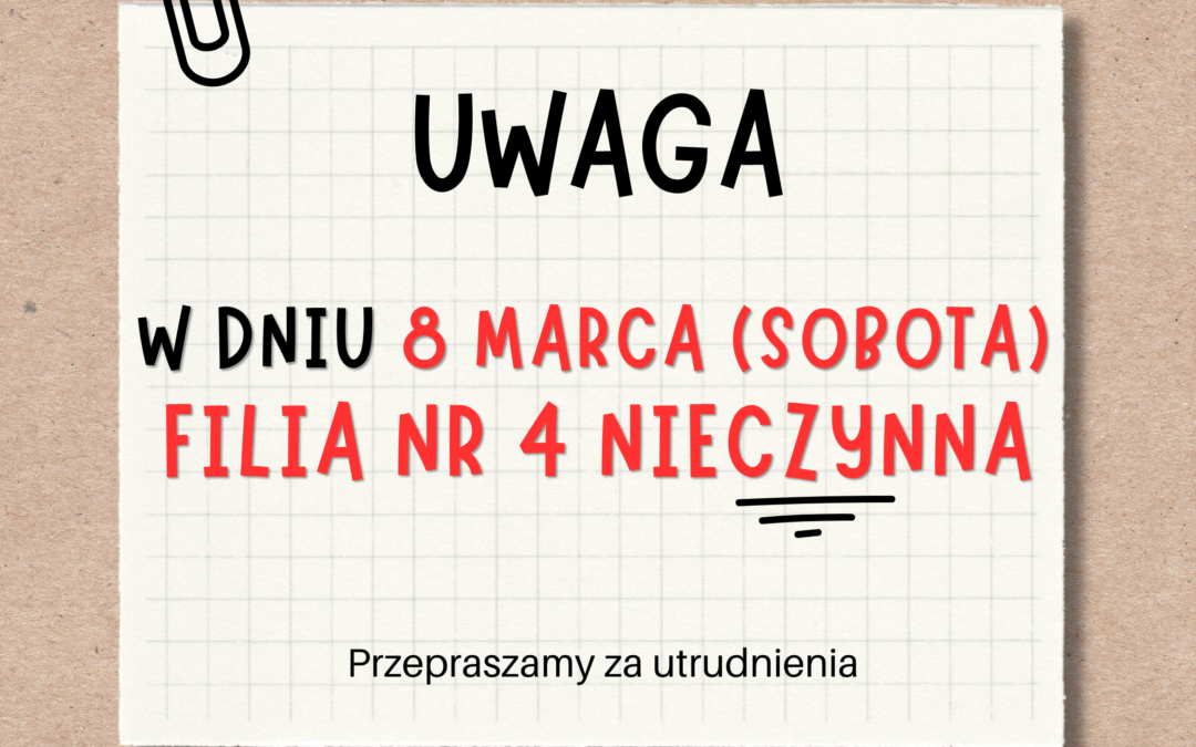 8 marca Filia Nr 4 nieczynna